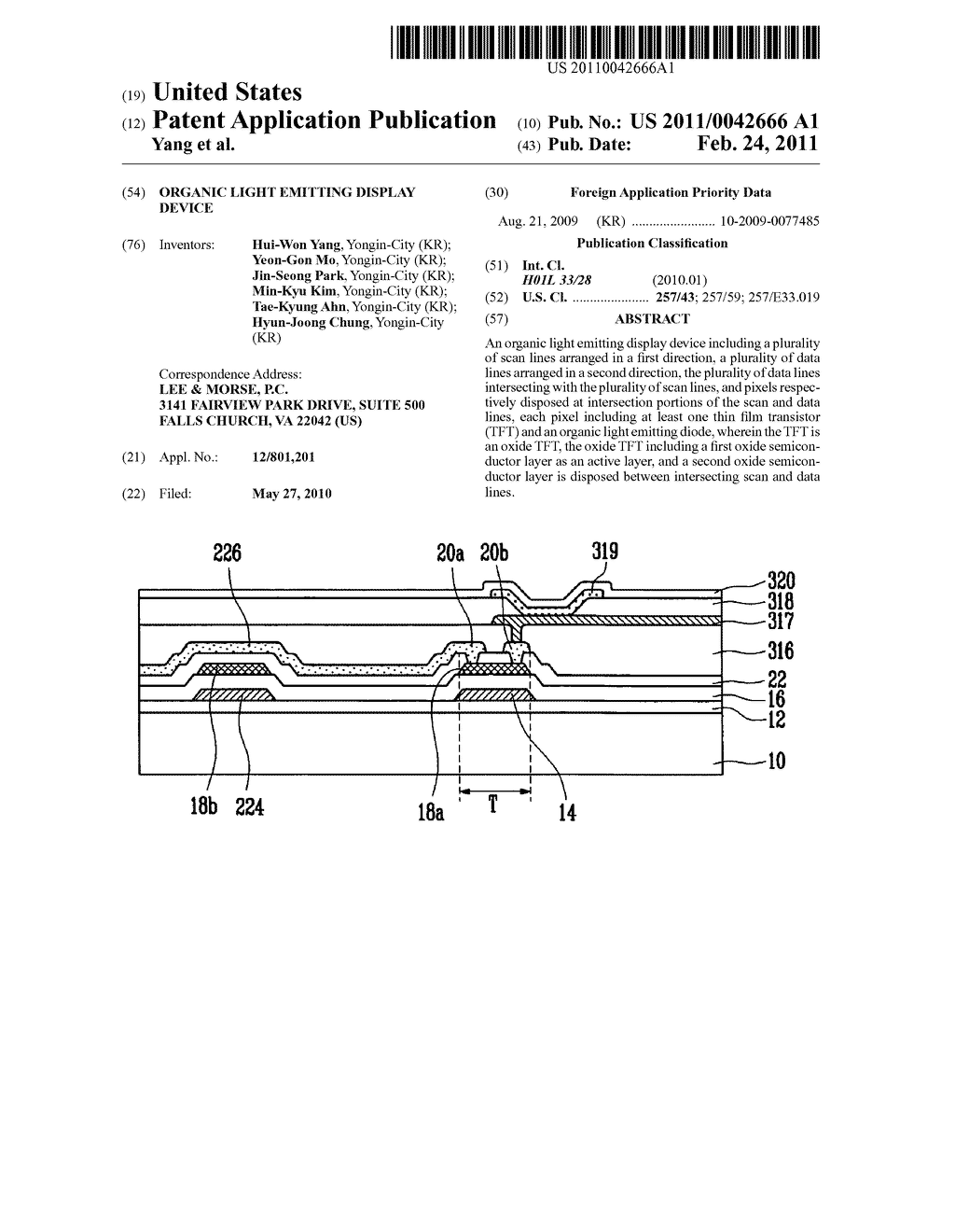 Organic light emitting display device - diagram, schematic, and image 01