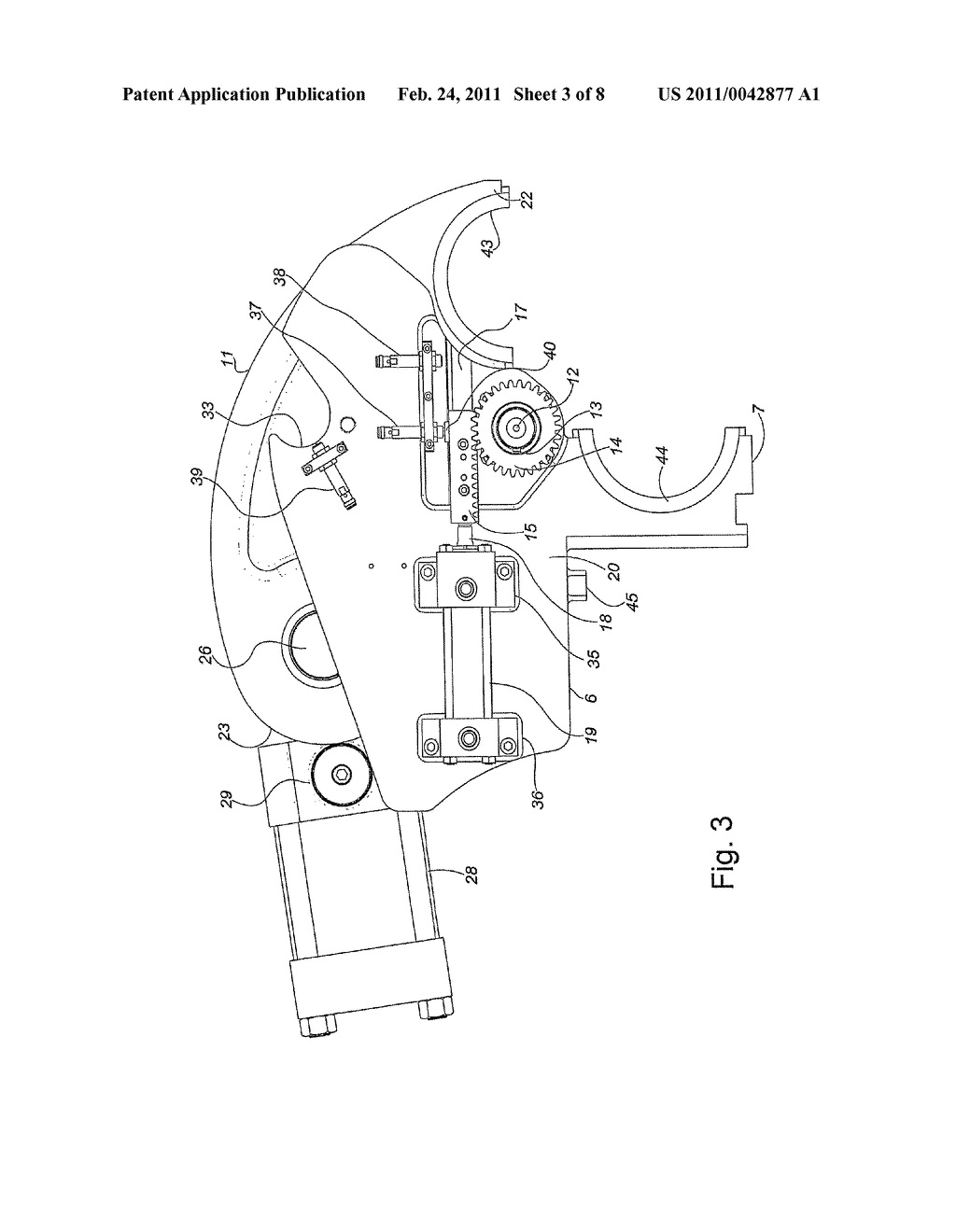 VISE PROVIDED WITH A MOVABLE JAW DEVICE HAVING SEPARATED APPROACHING AND CLAMPING STEPS IN A PIPE BENDING MACHINE DIE - diagram, schematic, and image 04