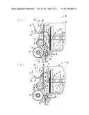 DEVICE FOR HANDLING SINGLE SHEETS, FOR INTRODUCING RECTANGULAR INDIVIDUAL SHEETS INTO A CONTAINER diagram and image