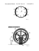 Water Wheel Comprising a Built-In Generator diagram and image