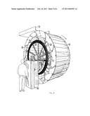 Water Wheel Comprising a Built-In Generator diagram and image