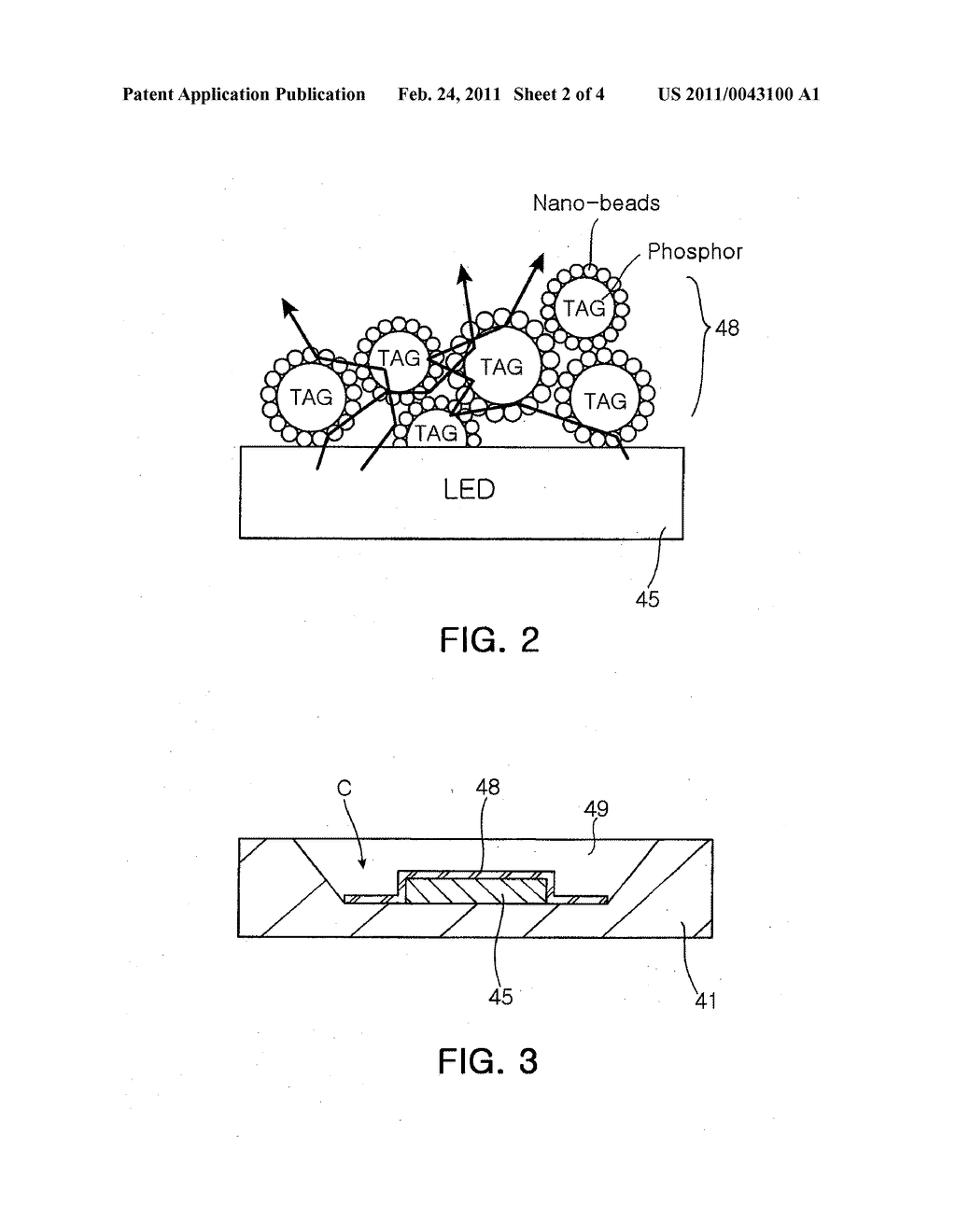 METHOD OF FORMING PHOSPHOR FILM AND METHOD OF MANUFACTURING LIGHT EMITTING DIODE PACKAGE INCORPORATING THE SAME - diagram, schematic, and image 03