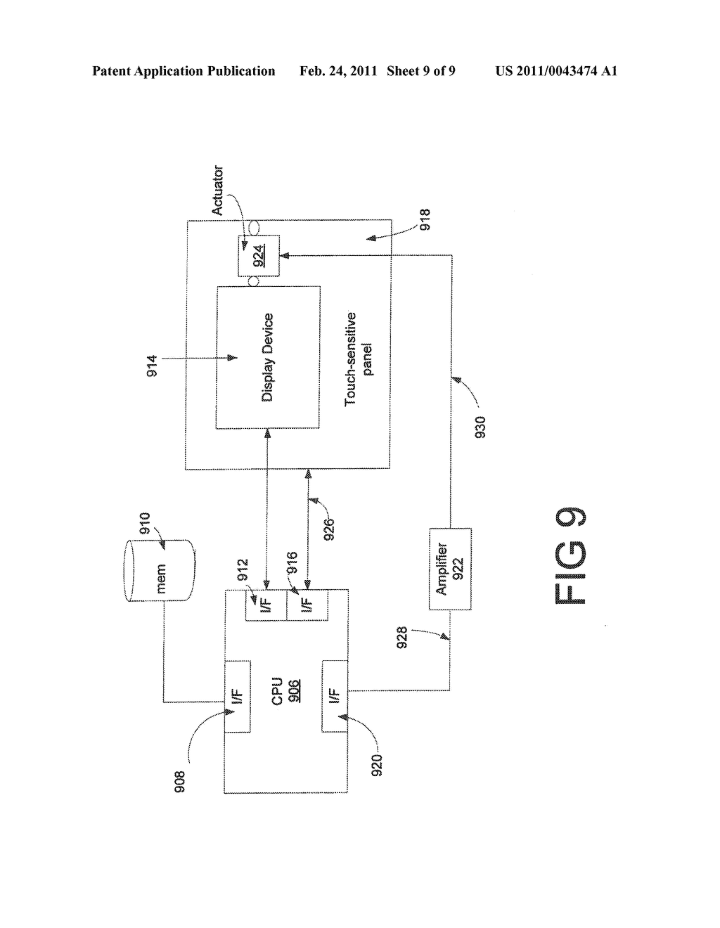 Method And Apparatus For Providing Haptic Effects To A Touch Panel - diagram, schematic, and image 10