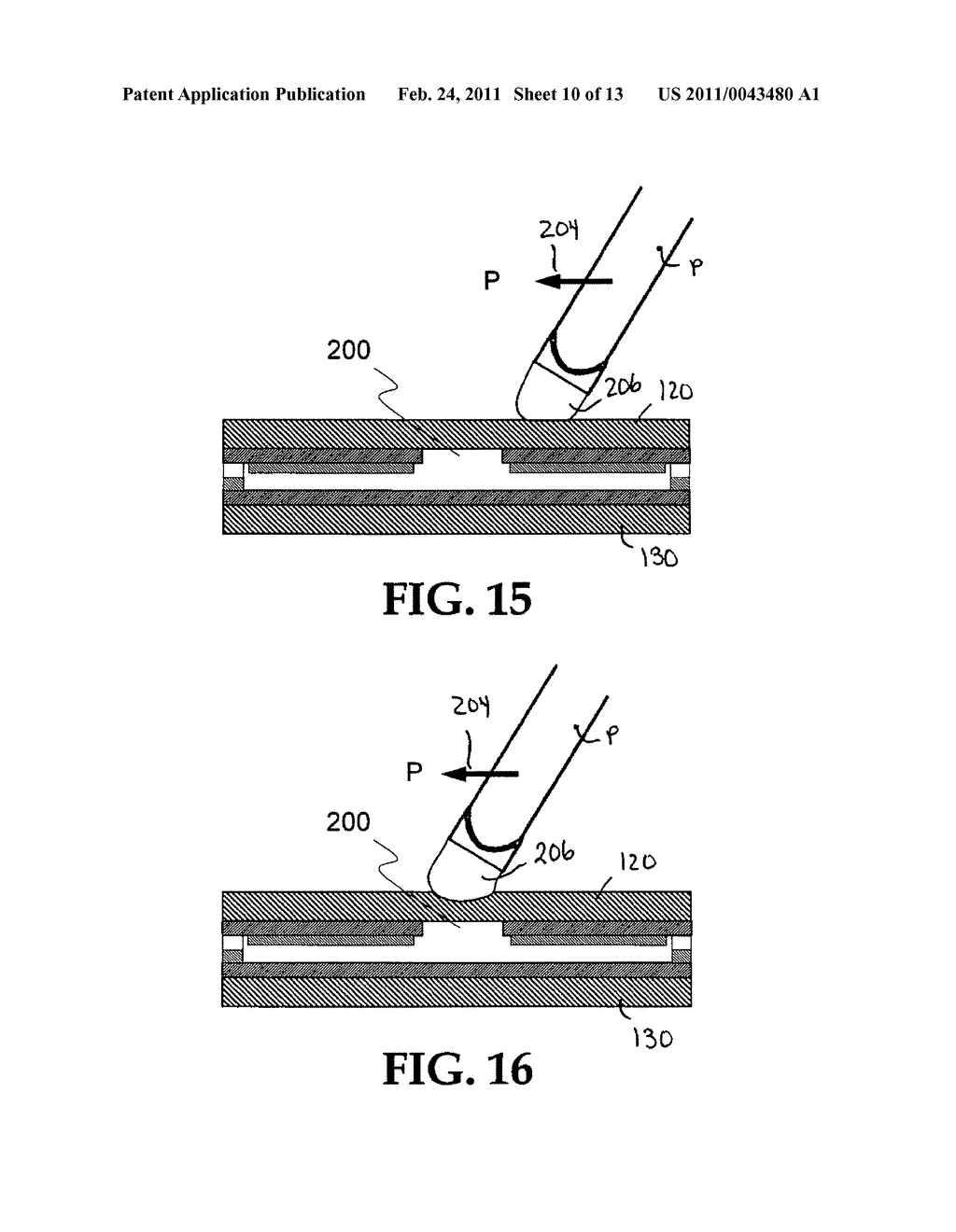 MULTIPLE INPUT ANALOG RESISTIVE TOUCH PANEL AND METHOD OF MAKING SAME - diagram, schematic, and image 11