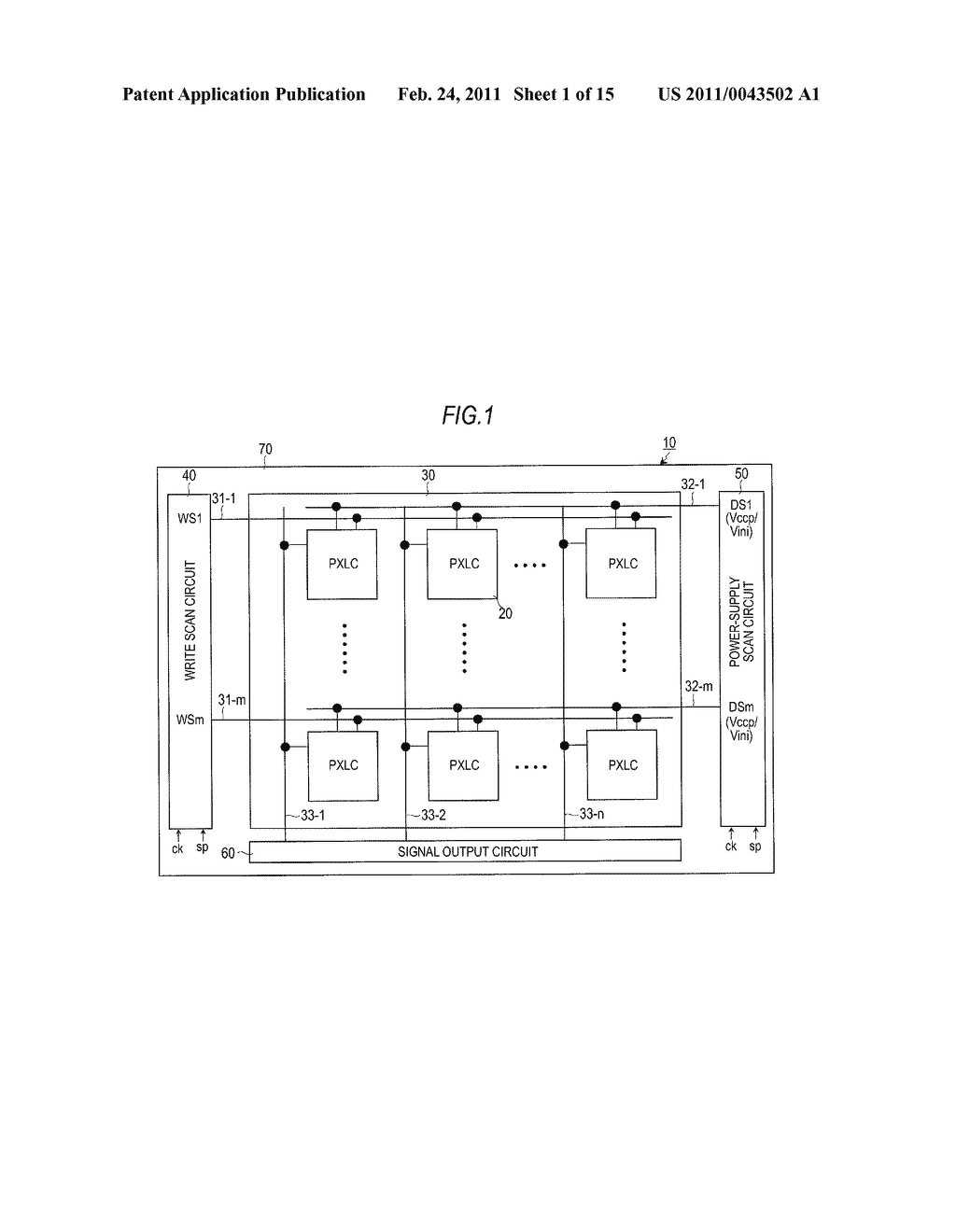 DISPLAY DEVICE AND ELECTRONIC APPARATUS - diagram, schematic, and image 02