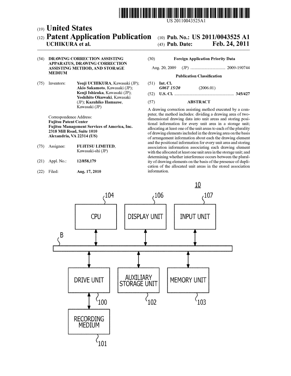 DRAWING CORRECTION ASSISTING APPARATUS, DRAWING CORRECTION ASSISTING METHOD, AND STORAGE MEDIUM - diagram, schematic, and image 01