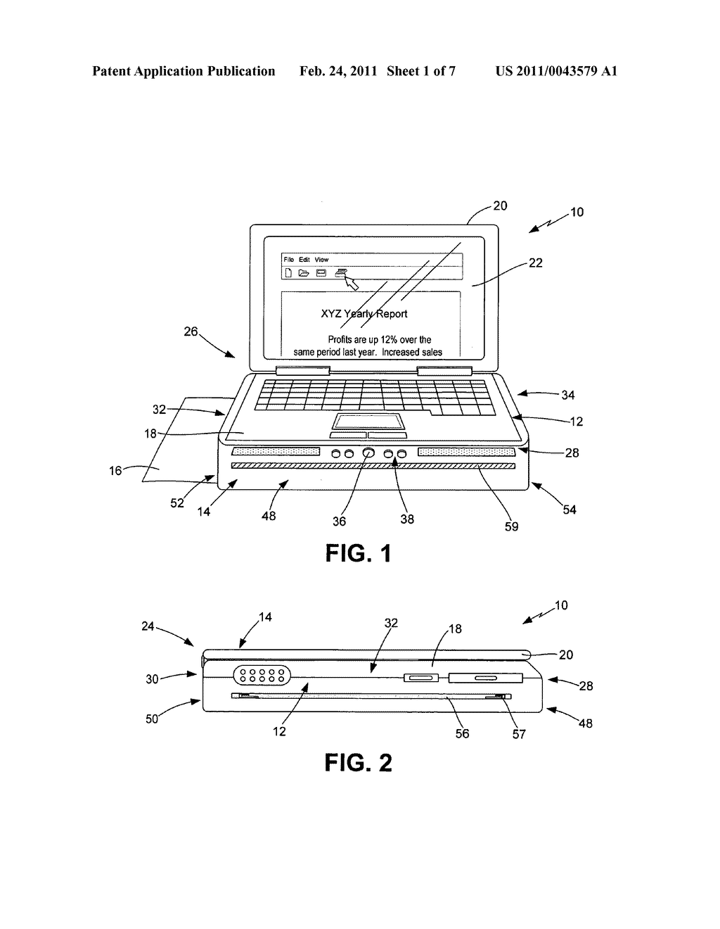 Combination laptop computer and printer - diagram, schematic, and image 02