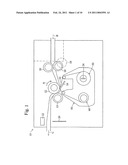 Printer with ink ribbon diagram and image