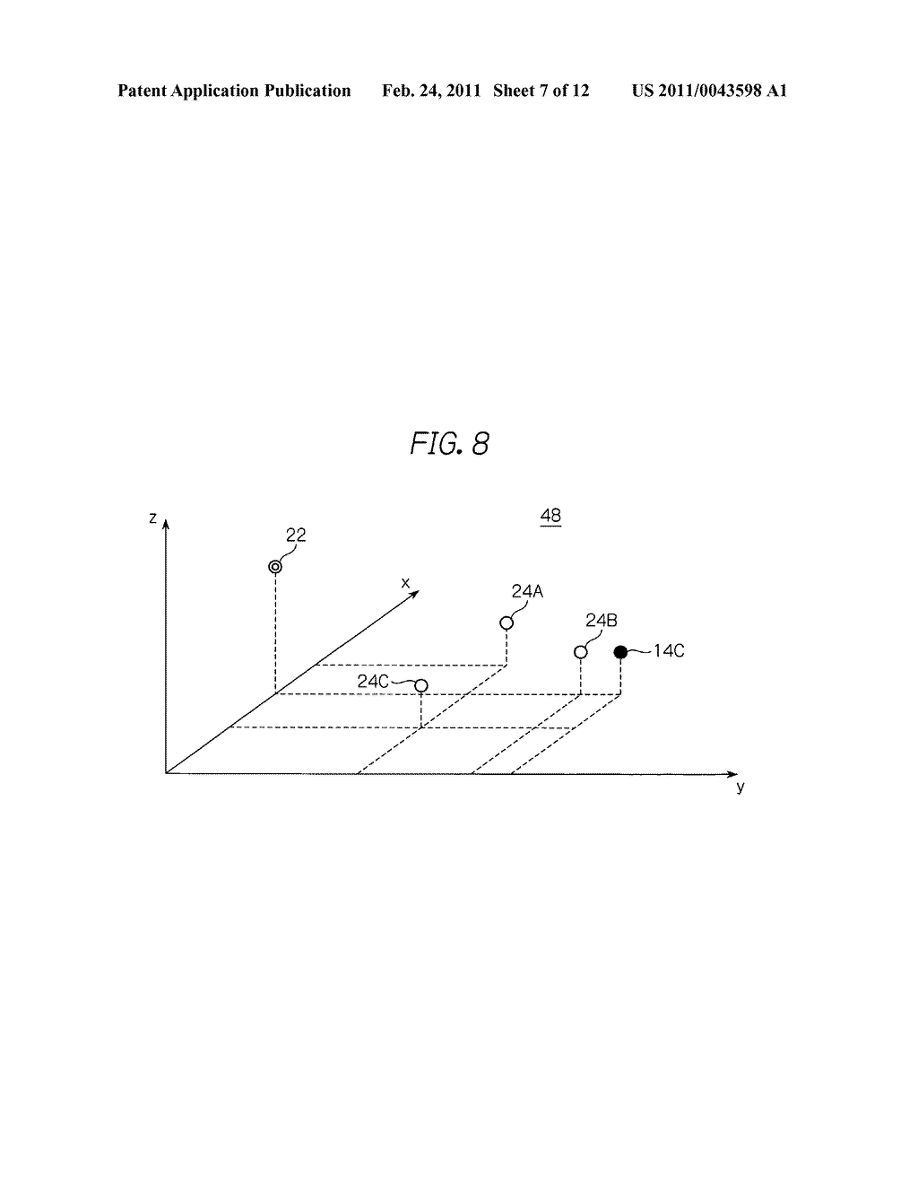 Remote communication apparatus and method of estimating a distance between an imaging device and a user image-captured - diagram, schematic, and image 08