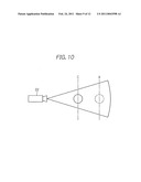 Remote communication apparatus and method of estimating a distance between an imaging device and a user image-captured diagram and image