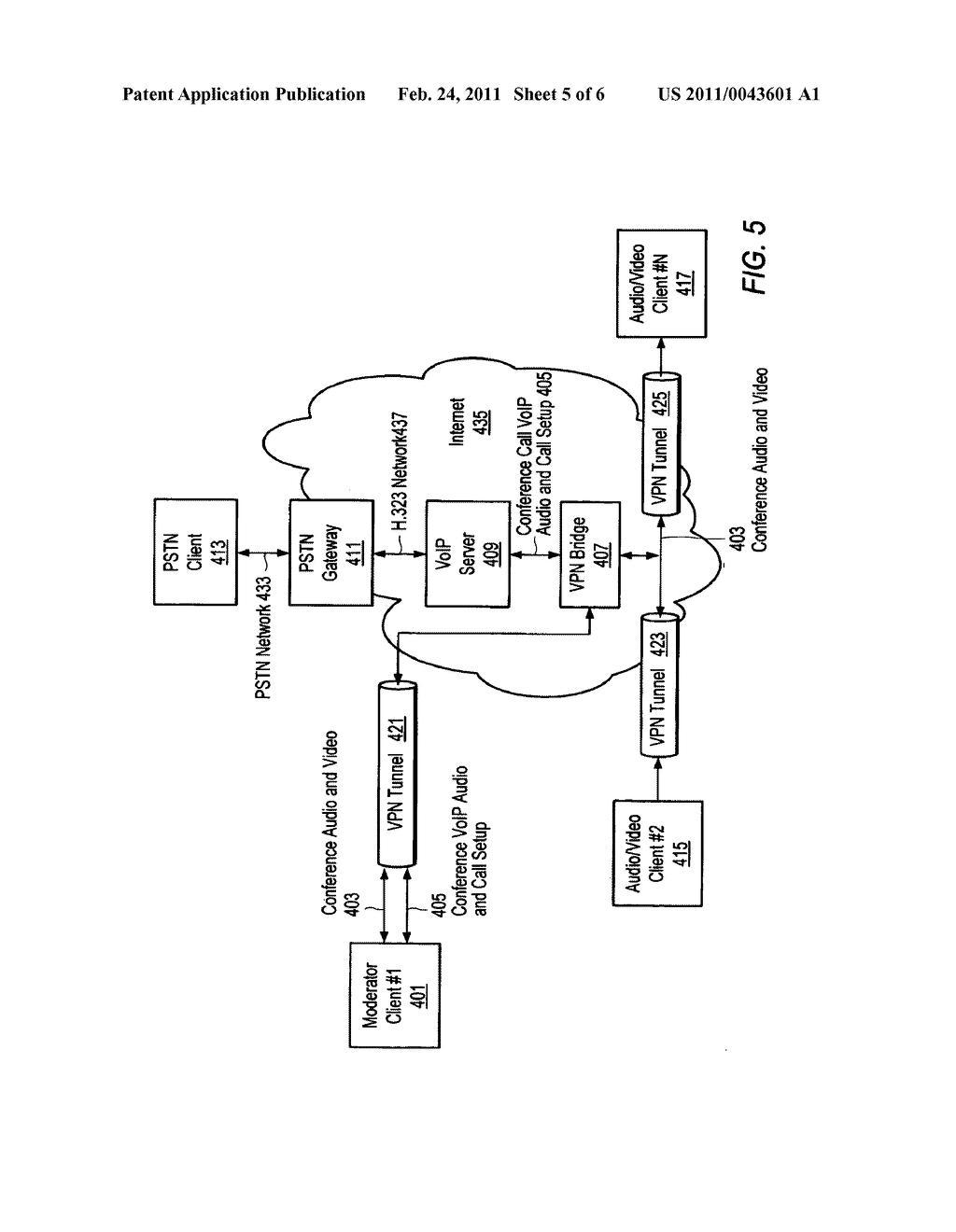 Media Based Collaboration Using Mixed-Mode PSTN and Internet Networks - diagram, schematic, and image 06