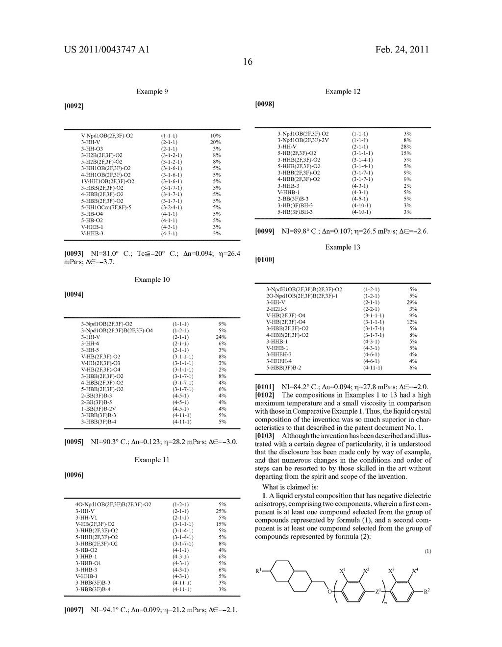 Liquid Crystal Composition and Liquid Crystal Display Device - diagram, schematic, and image 17