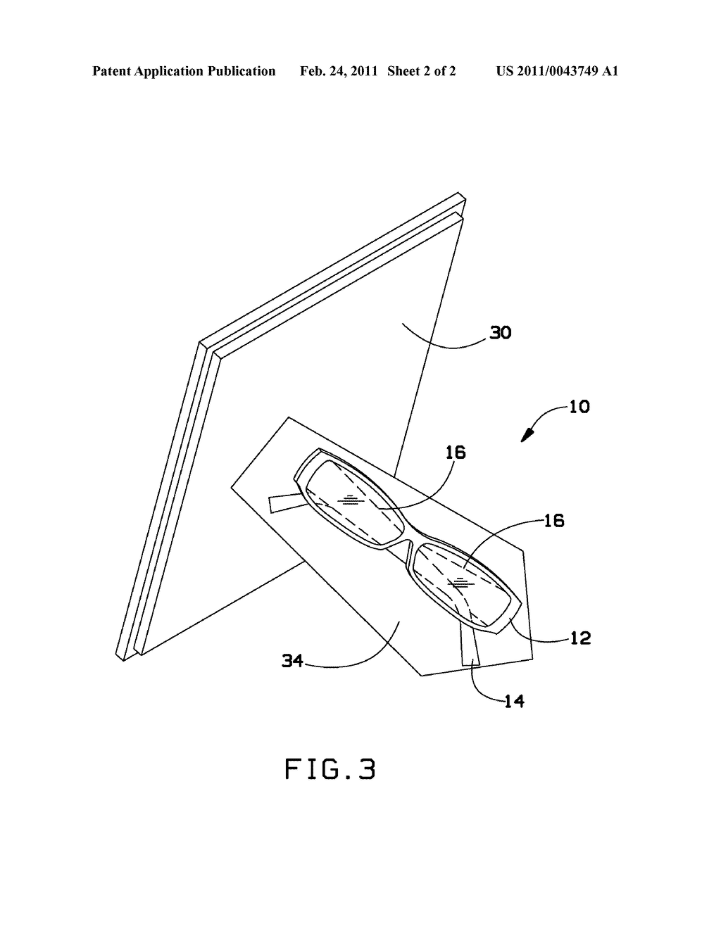 MAGNETIZED EYEWEAR AND MATCHING PICTURE FRAME - diagram, schematic, and image 03