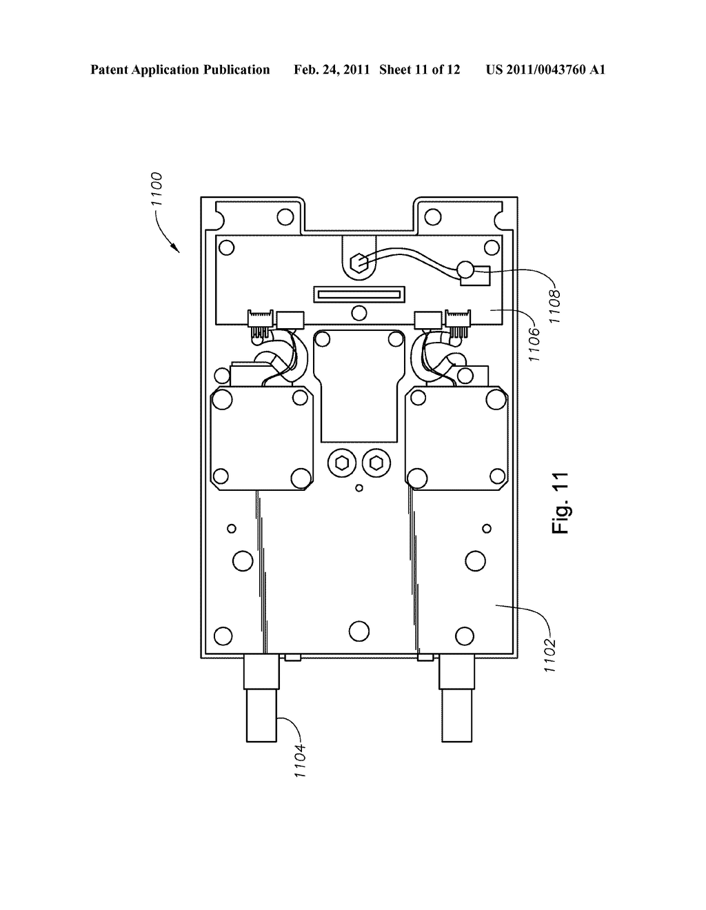 Fixed optical system having an adjustable target - diagram, schematic, and image 12