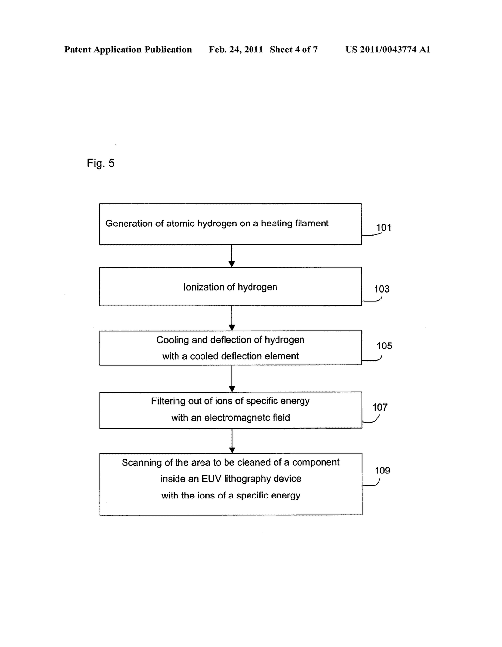 CLEANING MODULE, EUV LITHOGRAPHY DEVICE AND METHOD FOR THE CLEANING THEREOF - diagram, schematic, and image 05