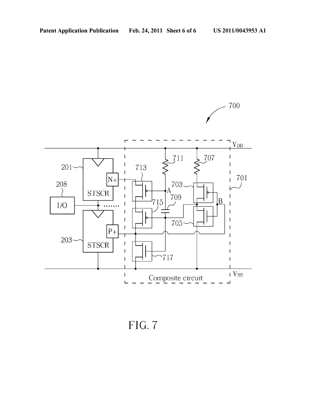 ESD PROTECTION CIRCUIT WITH MERGED TRIGGERING MECHANISM - diagram, schematic, and image 07