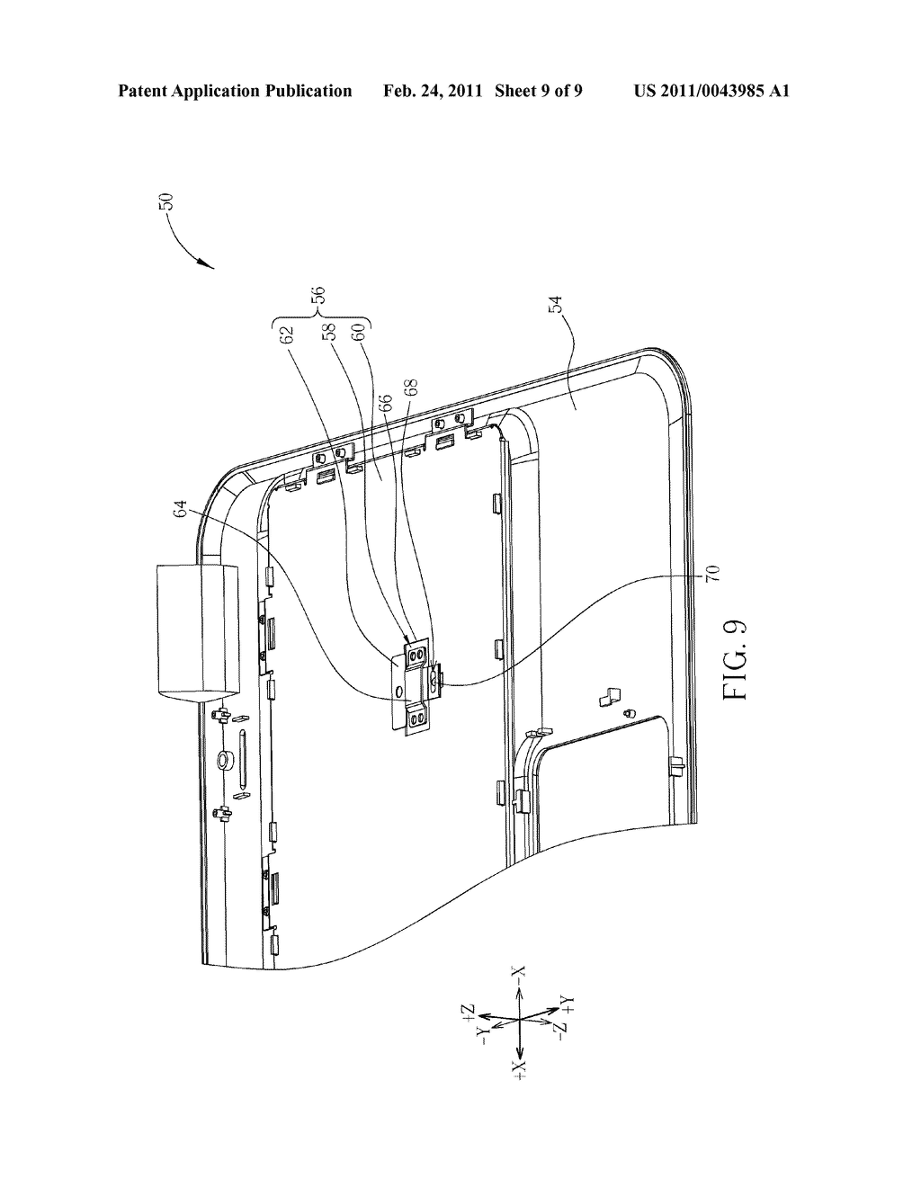 KEYBOARD MECHANISM FOR A PORTABLE ELECTRONIC DEVICE AND RELATED PORTABLE ELECTRONIC DEVICE - diagram, schematic, and image 10