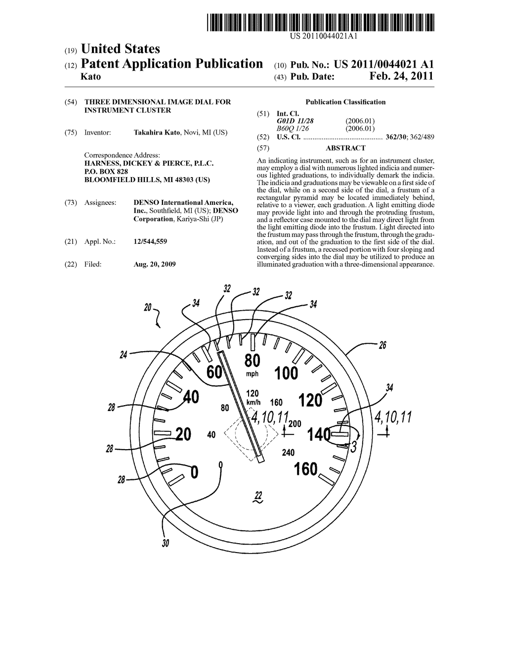 THREE DIMENSIONAL IMAGE DIAL FOR INSTRUMENT CLUSTER - diagram, schematic, and image 01