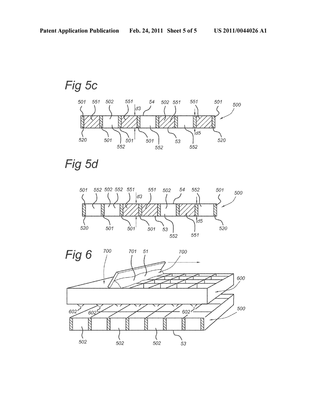 ILLUMINATION DEVICE WITH LED WITH A SELF-SUPPORTING GRID CONTAINING LUMINESCENT MATERIAL AND METHOD OF MAKING THE SELF-SUPPORTING GRID - diagram, schematic, and image 06