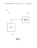 Apparatus With Electric Element Powered By A Capacitive, Ceramic-Based Electrical Energy Storage Unit (EESU) diagram and image