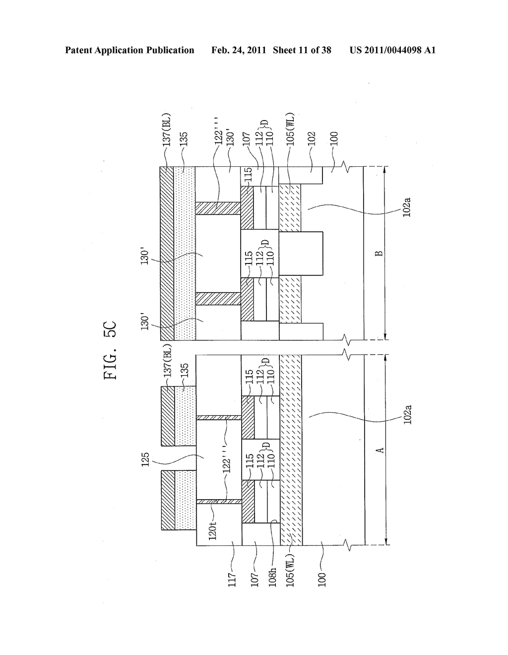 Nonvolatile Memory Cells Having Phase Changeable Patterns Therein for Data Storage - diagram, schematic, and image 12