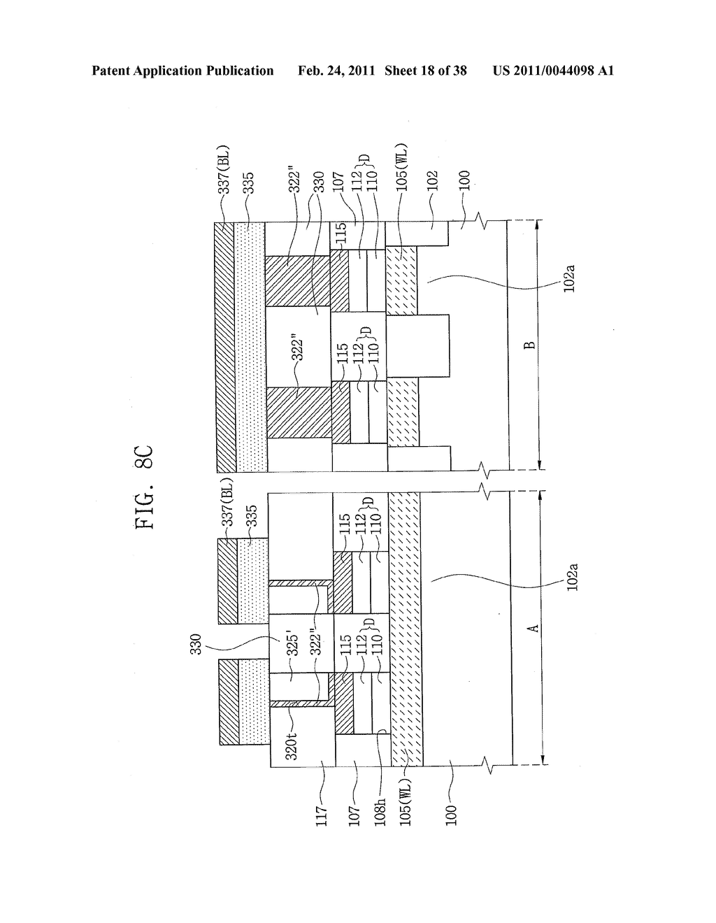 Nonvolatile Memory Cells Having Phase Changeable Patterns Therein for Data Storage - diagram, schematic, and image 19