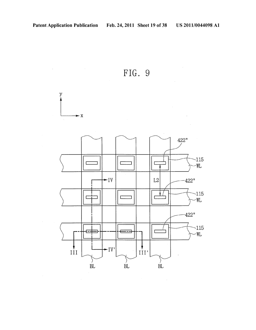 Nonvolatile Memory Cells Having Phase Changeable Patterns Therein for Data Storage - diagram, schematic, and image 20