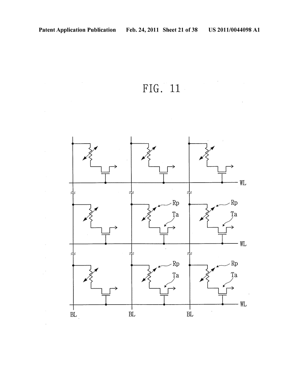 Nonvolatile Memory Cells Having Phase Changeable Patterns Therein for Data Storage - diagram, schematic, and image 22