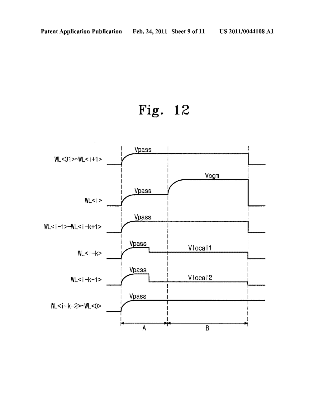 FLASH MEMORY DEVICE AND PROGRAM METHOD OF FLASH MEMORY DEVICE USING DIFFERENT VOLTAGES - diagram, schematic, and image 10