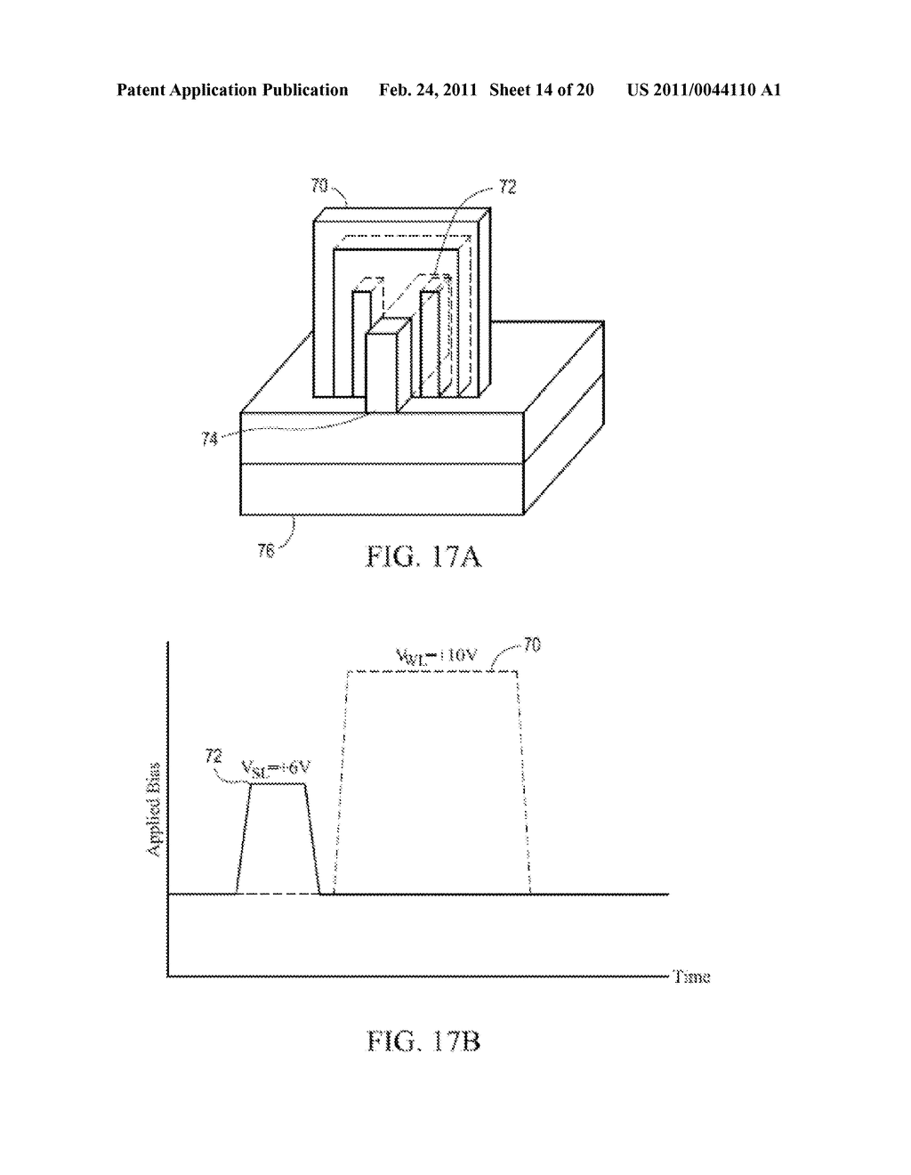 SEMICONDUCTOR MEMORY HAVING BOTH VOLATILE AND NON-VOLATILE FUNCTIONALITY AND METHOD OF OPERATING - diagram, schematic, and image 15
