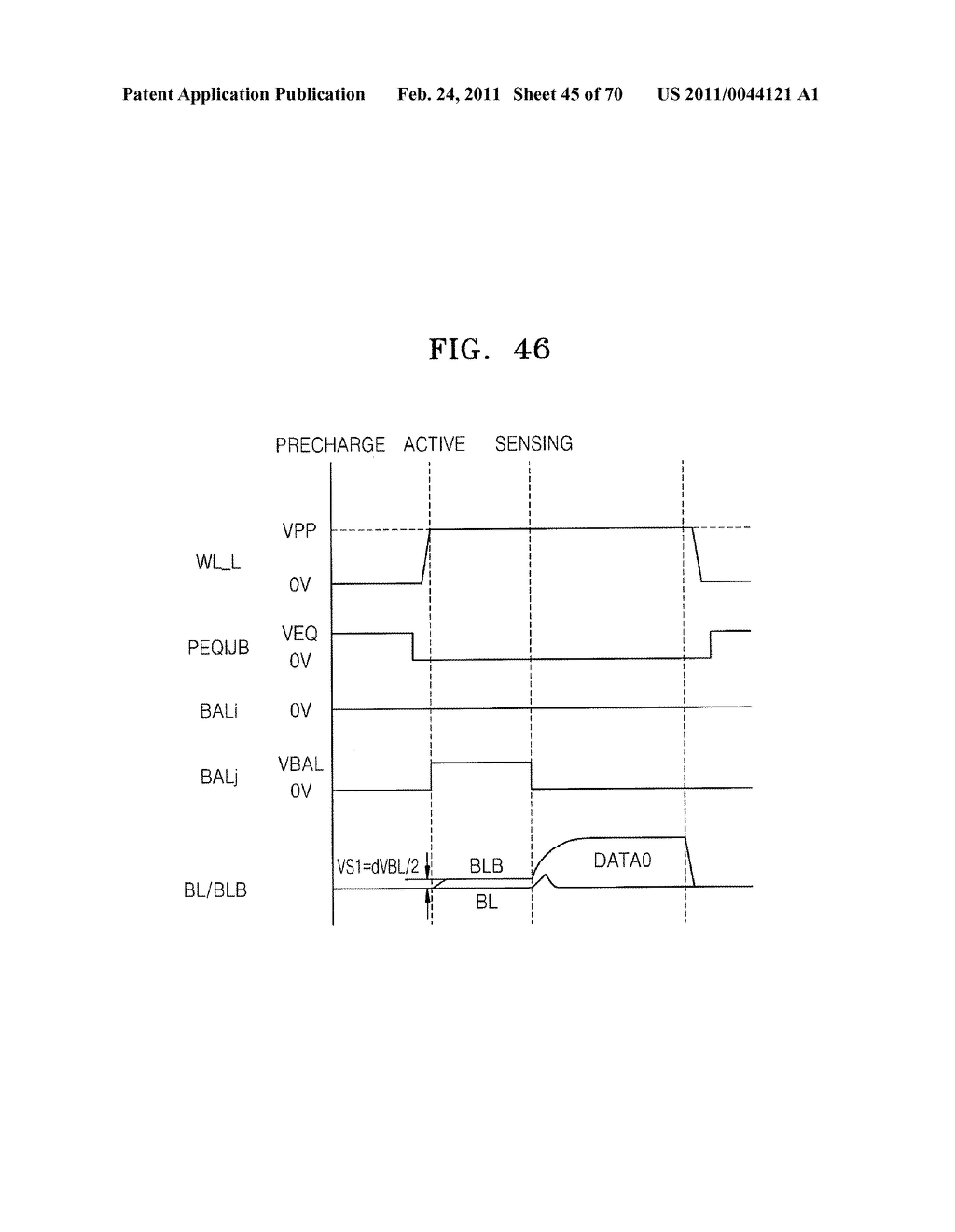 SEMICONDUCTOR MEMORY DEVICE HAVING DEVICE FOR CONTROLLING BIT LINE LOADING AND IMPROVING SENSING EFFICIENCY OF BIT LINE SENSE AMPLIFIER - diagram, schematic, and image 46