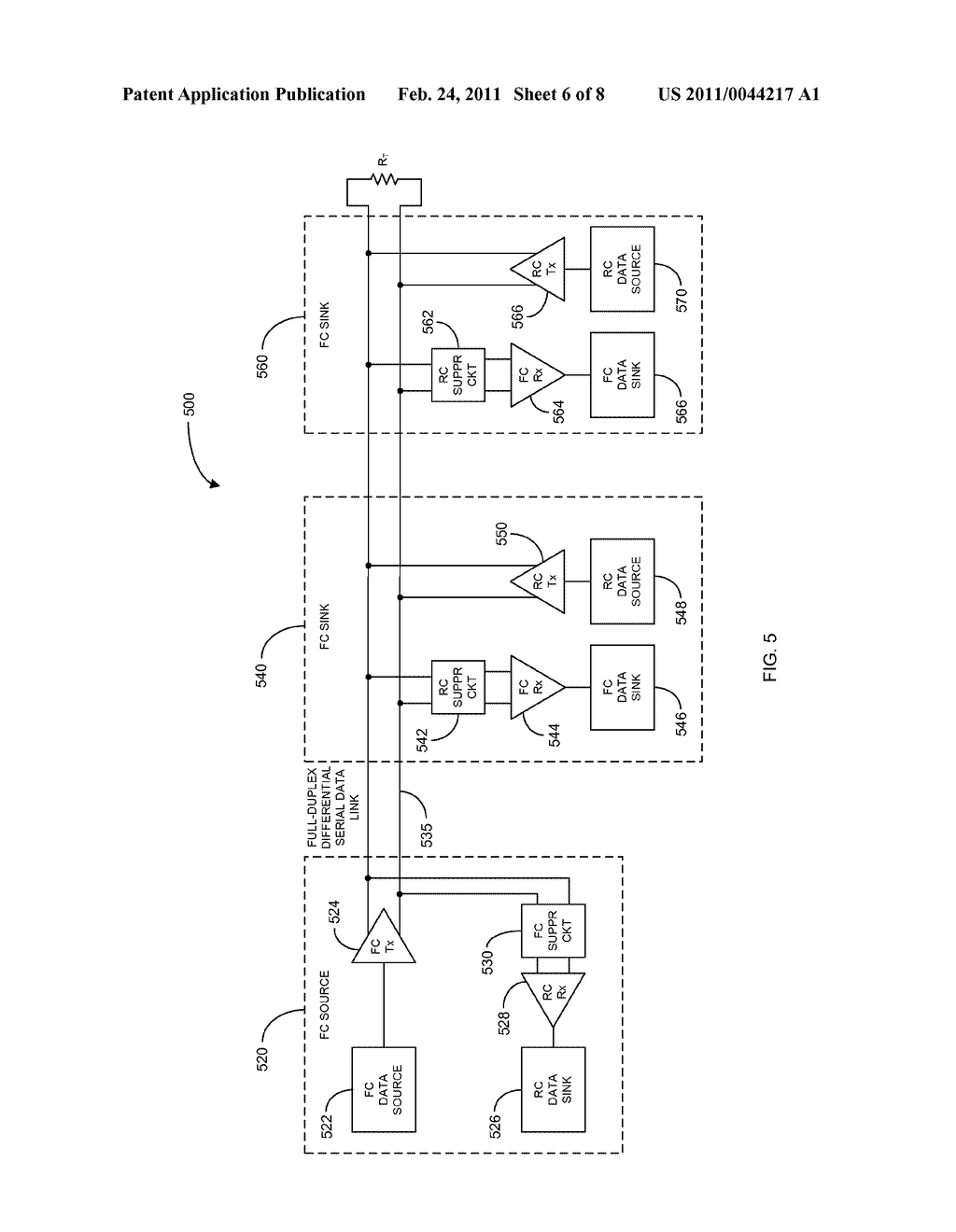 SYSTEM AND METHOD FOR TRANSFERRING DATA OVER FULL-DUPLEX DIFFERENTIAL SERIAL LINK - diagram, schematic, and image 07