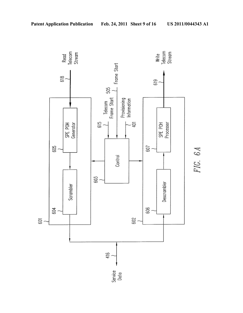 Method and Apparatus for Transceiving Multiple Services Data Simultaneously Over SONET/SDH - diagram, schematic, and image 10