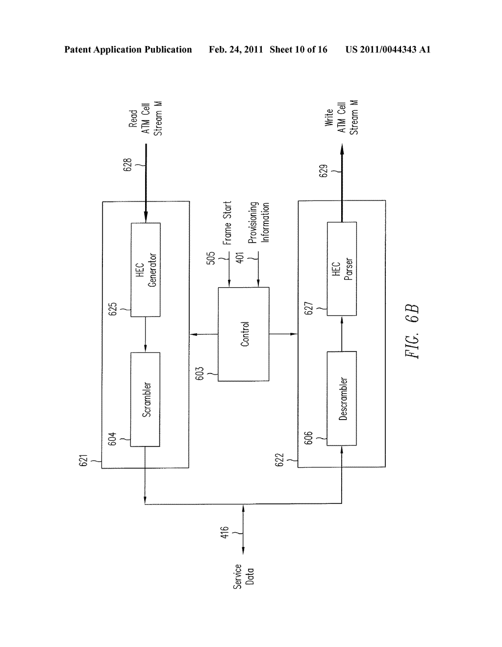Method and Apparatus for Transceiving Multiple Services Data Simultaneously Over SONET/SDH - diagram, schematic, and image 11