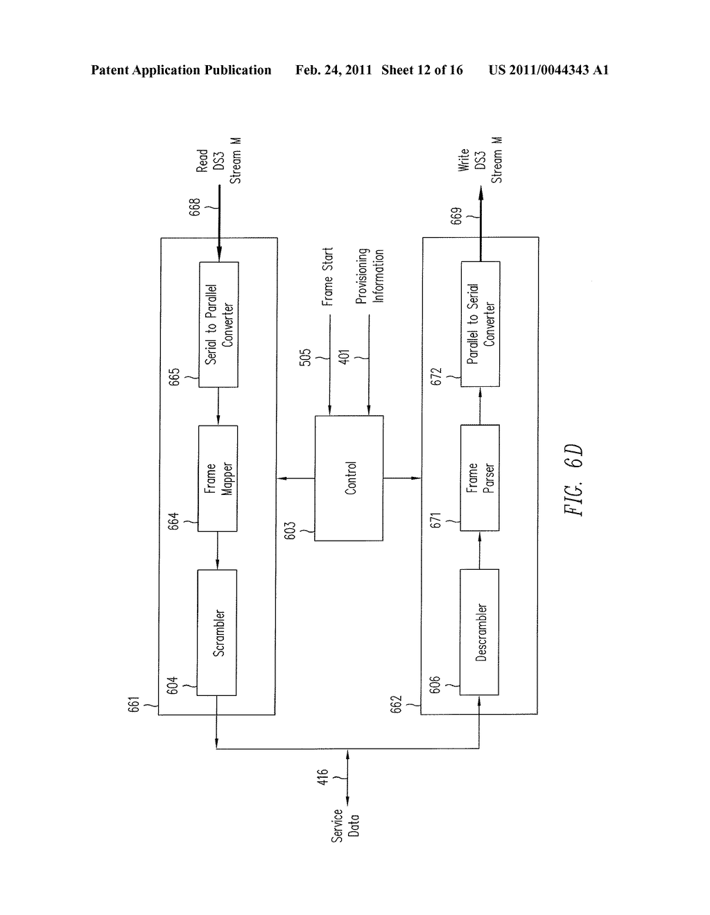 Method and Apparatus for Transceiving Multiple Services Data Simultaneously Over SONET/SDH - diagram, schematic, and image 13