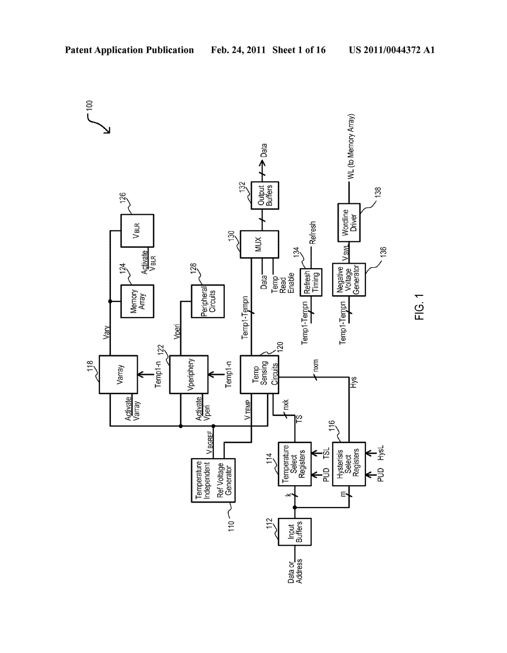 Semiconductor Device having variable parameter selection based on temperature and test method - diagram, schematic, and image 02