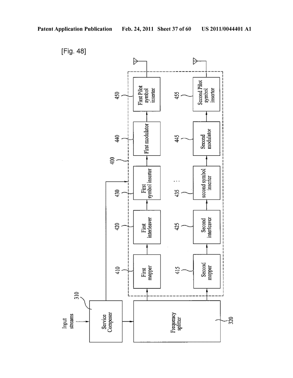 APPARATUS FOR TRANSMITTING AND RECEIVING A SIGNAL AND METHOD OF TRANSMITTING AND RECEIVING A SIGNAL - diagram, schematic, and image 38