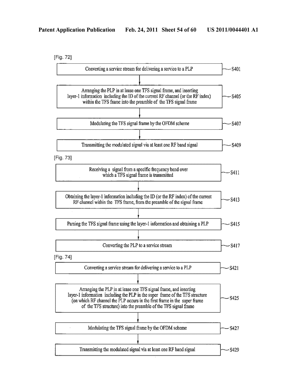 APPARATUS FOR TRANSMITTING AND RECEIVING A SIGNAL AND METHOD OF TRANSMITTING AND RECEIVING A SIGNAL - diagram, schematic, and image 55