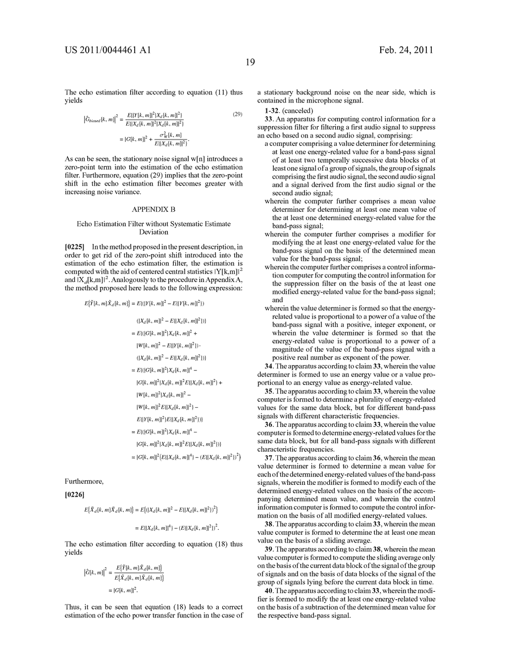 APPARATUS AND METHOD FOR COMPUTING CONTROL INFORMATION FOR AN ECHO SUPPRESSION FILTER AND APPARATUS AND METHOD FOR COMPUTING A DELAY VALUE - diagram, schematic, and image 34