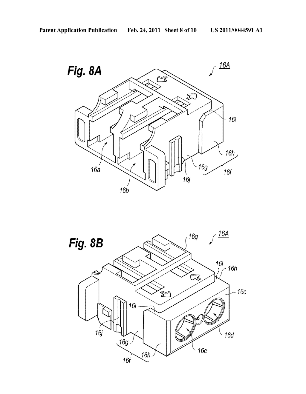 OPTICAL TRANSCEIVER WITH OPTICAL RECEPTACLE SEPARATED FROM FRAME AND PROCESS TO ASSEMBLE THE SAME - diagram, schematic, and image 09