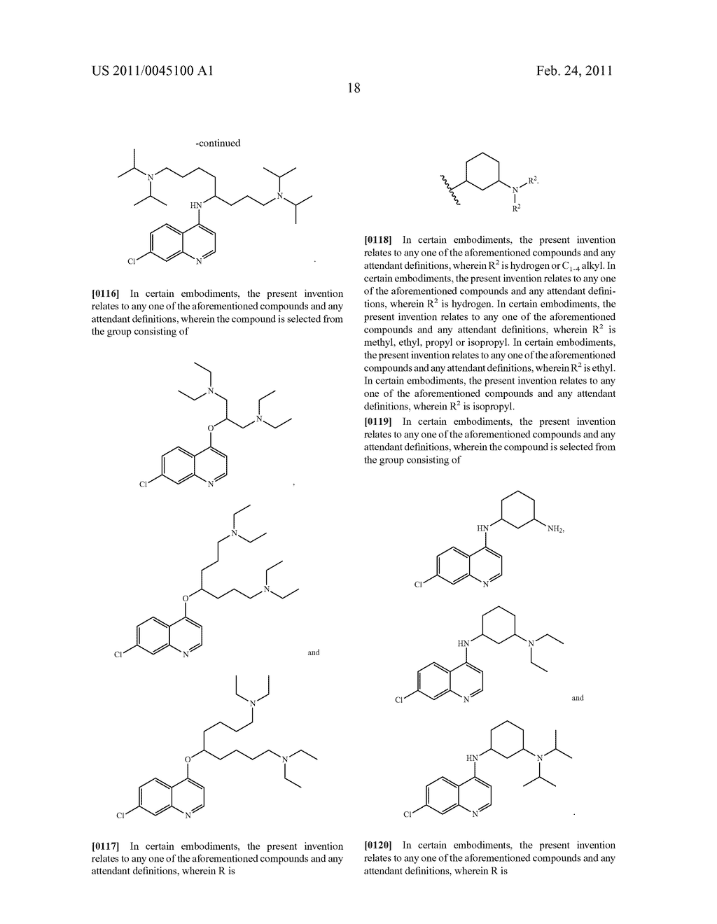 Antimalarial Quinolines and Methods of Use Thereof - diagram, schematic, and image 39