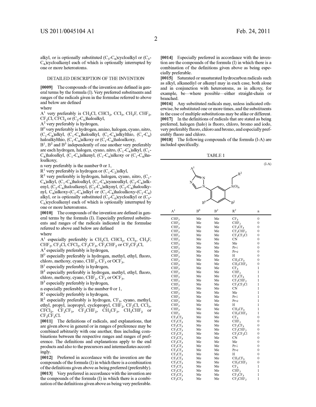 3-[1-(3-Haloalkyl)triazolyl]phenyl sulphide derivatives as acaricides and insecticides - diagram, schematic, and image 03