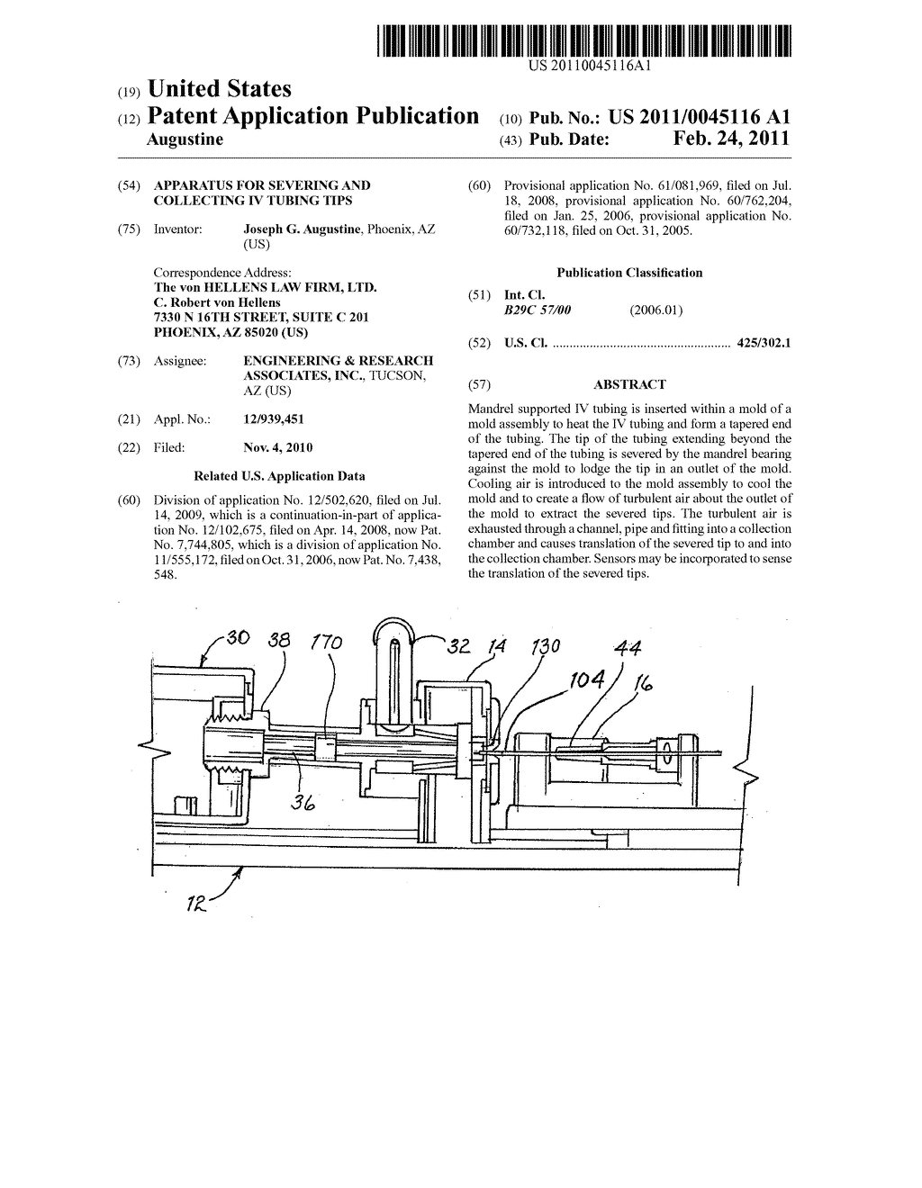 APPARATUS FOR SEVERING AND COLLECTING IV TUBING TIPS - diagram, schematic, and image 01