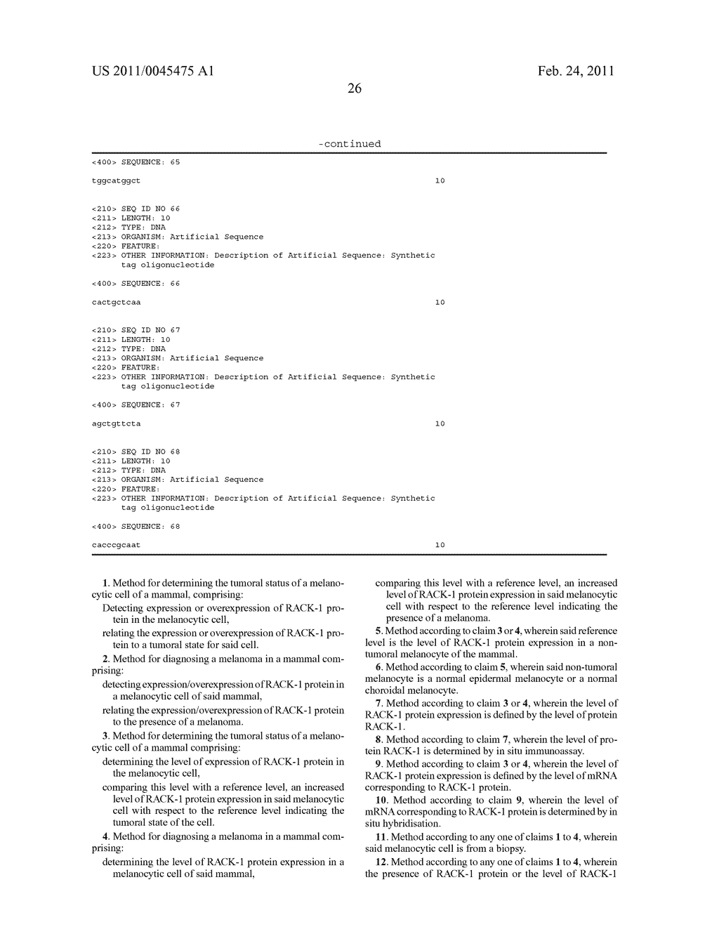 UPREGULATION OF RACK-1 IN MELANOMA AND ITS USE AS A MARKER - diagram, schematic, and image 33