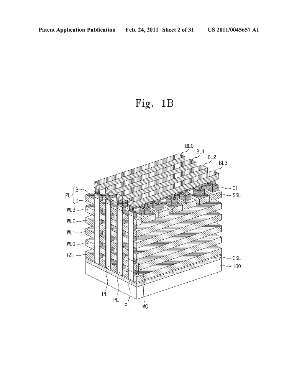 METHOD FOR FABRICATING REWRITABLE THREE-DIMENSIONAL MEMORY DEVICE - diagram, schematic, and image 03