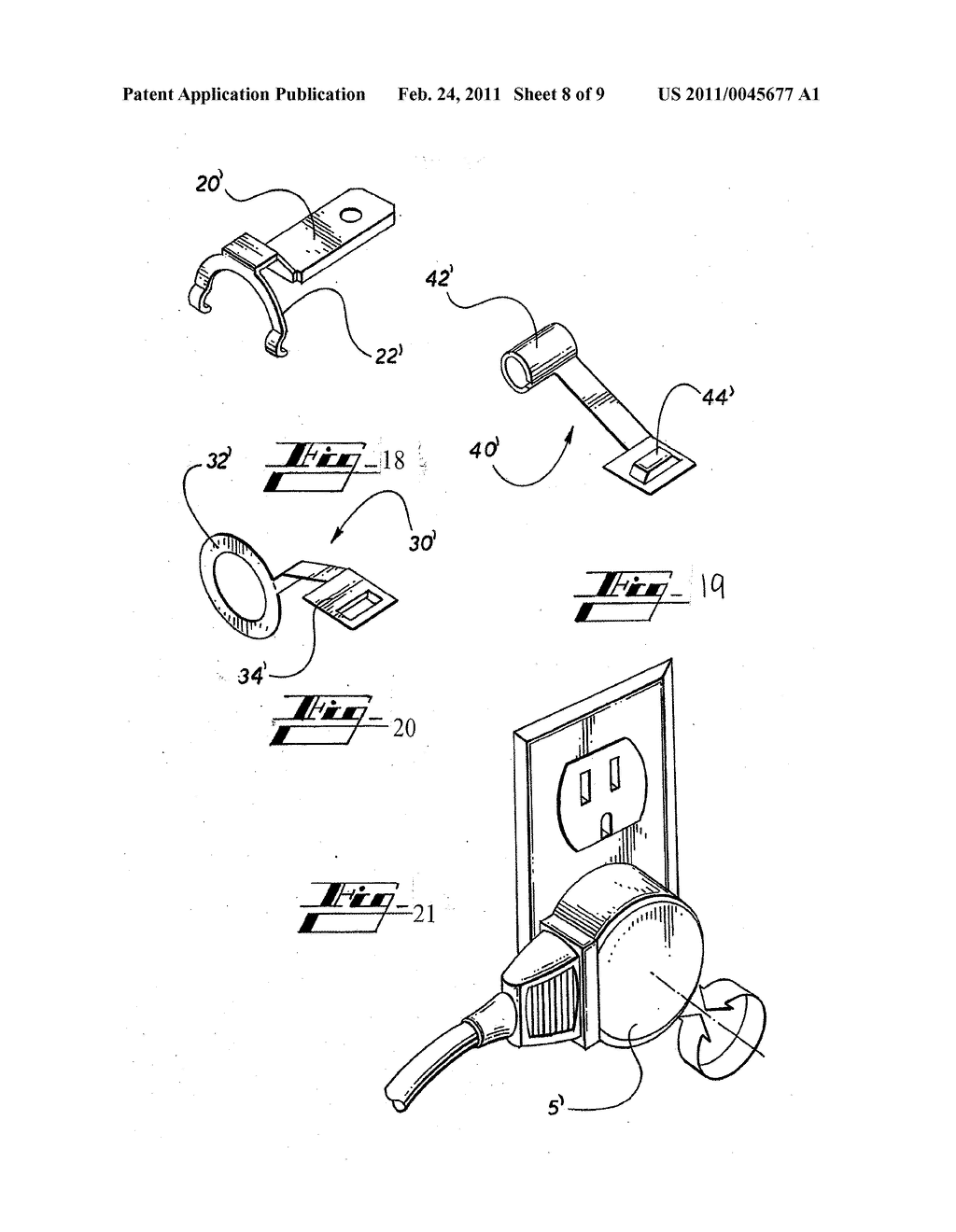ROTATING PLUG ADAPTOR WITH INTEGRAL TWO BLADE AND GROUNDING POST RECEPTACLE - diagram, schematic, and image 09