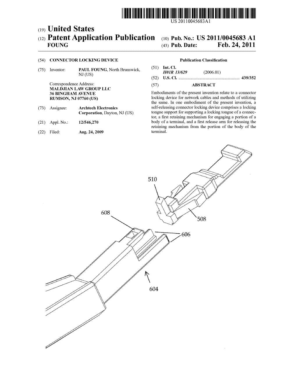 CONNECTOR LOCKING DEVICE - diagram, schematic, and image 01