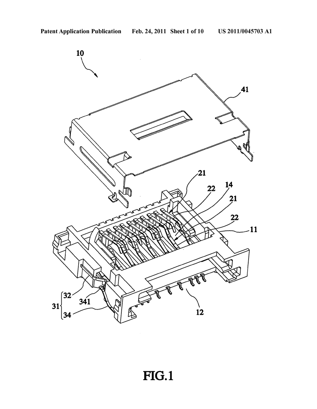 Card connector capable of scraping - diagram, schematic, and image 02