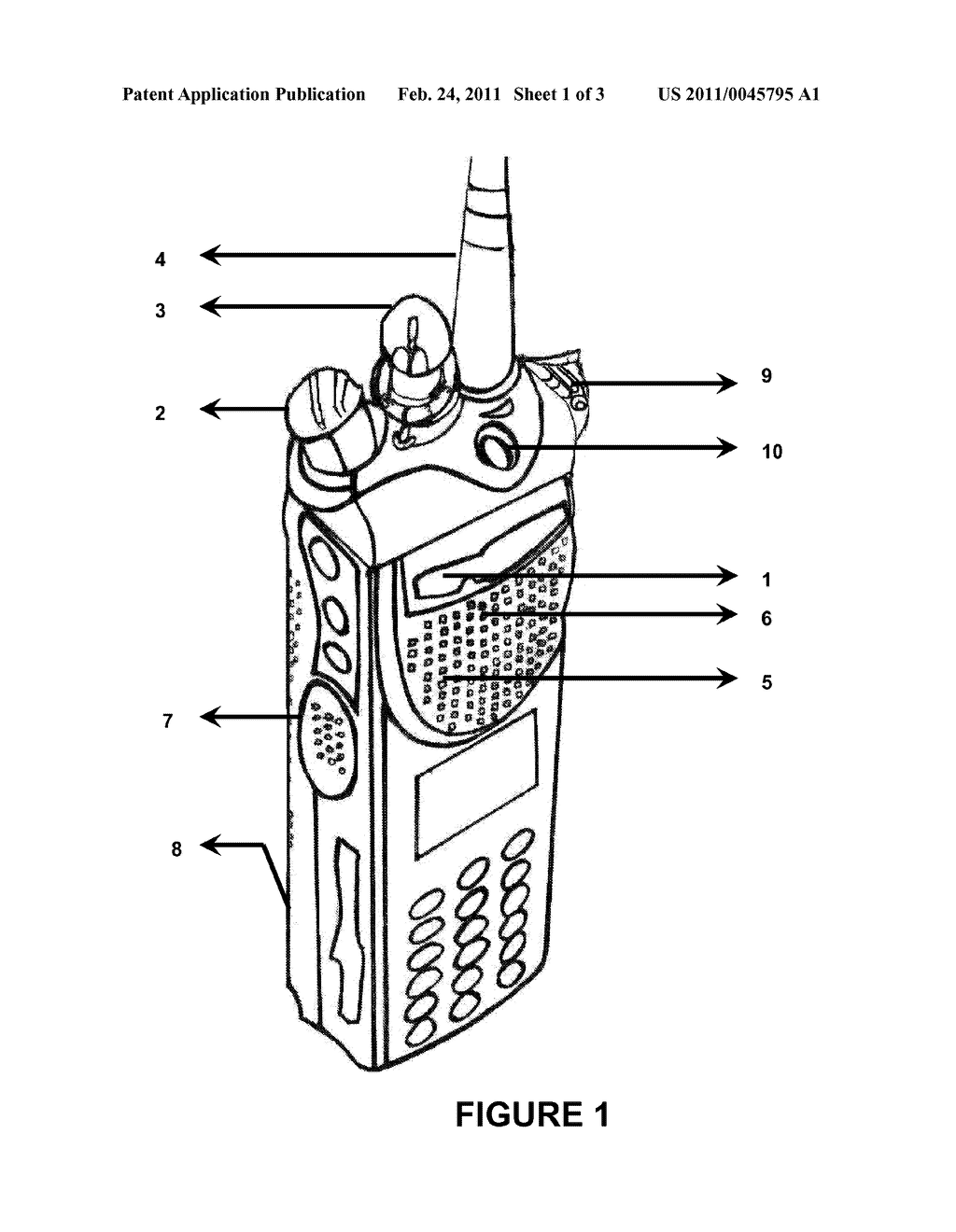 PORTABLE RADIO WITH AUTOMATIC MOTION SENSING AND EMERGENCY ALERT FACILITY - diagram, schematic, and image 02