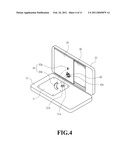 STOPPER DEVICE FOR SLIDING SWING TYPE PORTABLE COMMUNICATION DEVICE diagram and image